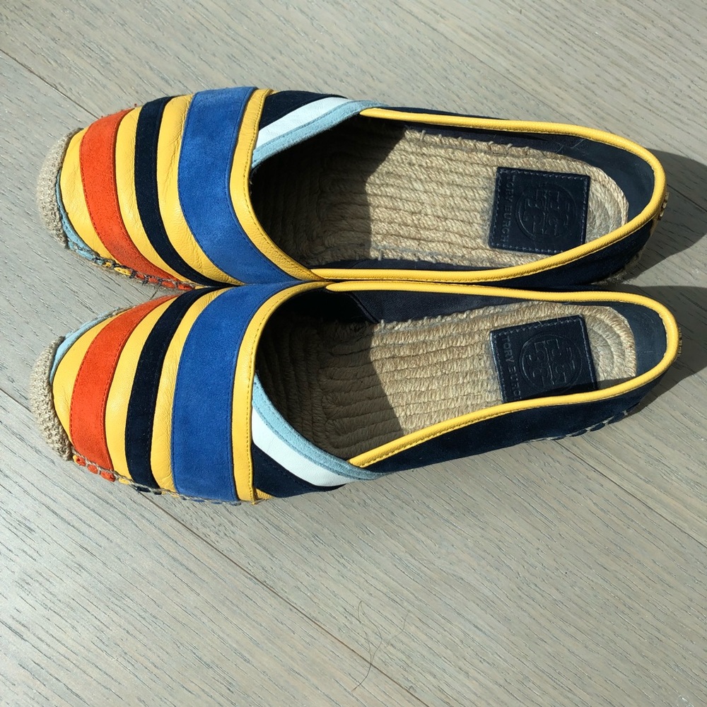 Tory Burch Leather/Suede Espadrille